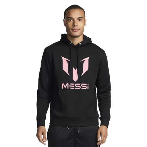 Messi Herren Essential Wingstar Hoodie Pullover Sweatshirt mit Kordelzug Bequeme Passform, Stretch Limo, XX-Large von Messi