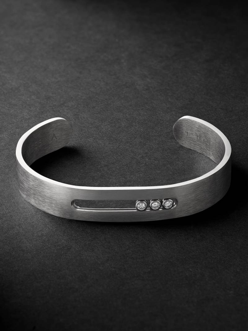 Messika - Move Titanium Diamond Cuff - Men - Silver - XL von Messika