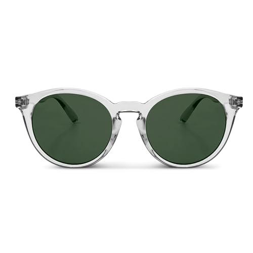 MessyWeekend Sonnenbrille Herren & Damen Rund - TR90-Injektions Rahmen Leicht - Gläser mit vollem UV400 Schutz - Designer, Retro, Coole Sonnenbrille Männer & Frauen - Sunglasses Woman & Men - HOBBES von MessyWeekend