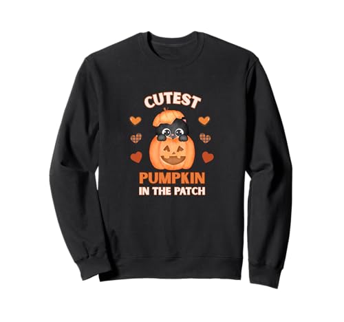 Niedlicher Kürbis im Patch Katze Jack-O-Lantern Herbstspaß Sweatshirt Niedlicher Kürbis im Patch Katze Jack-O-Lantern Herbstspaß Sweatshirt von Mestiza Rebel Art
