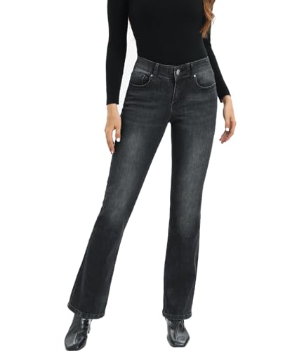 MetHera Le Mel Classic Stretch Damen Jeans mit Bootcut - Blau - 48 von MetHera