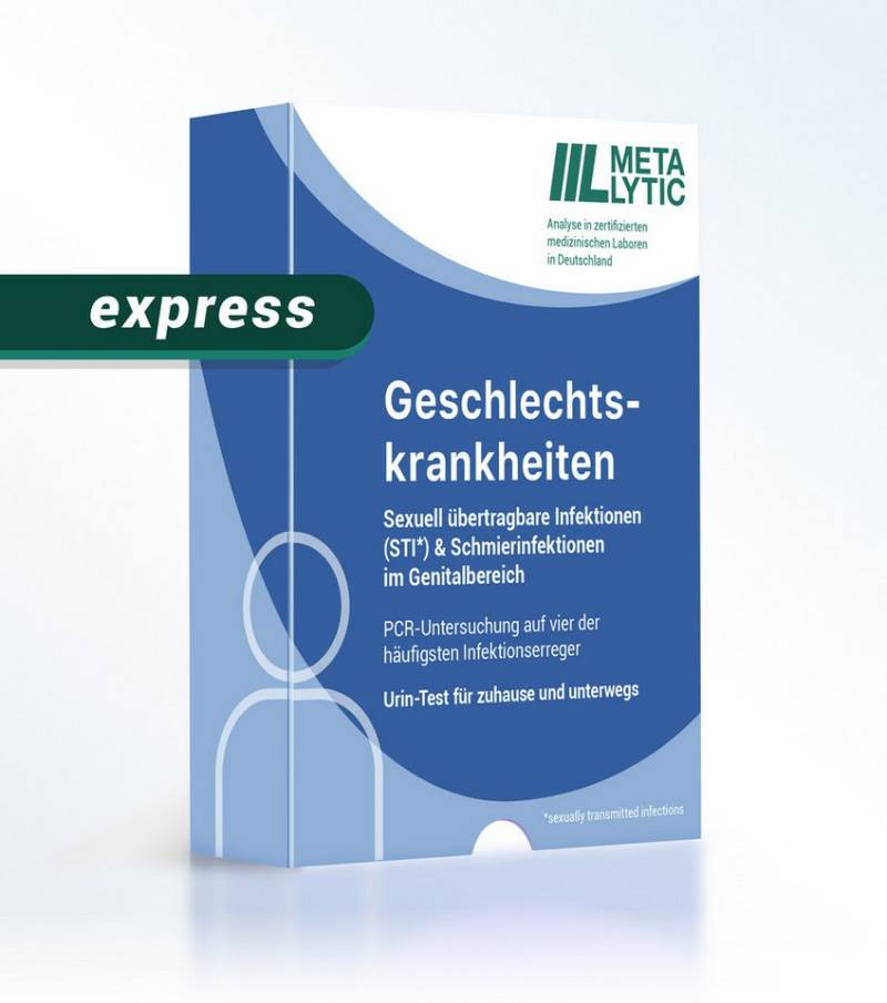 MetaLytic Chlamydia-Schnelltest Geschlechtskrankheiten Selbsttest auf 4 Erreger, 1 Messparameter, Standard oder Express, 1-tlg., Bis zu 100% genaue Erkennung von positiven und negativen Proben von MetaLytic
