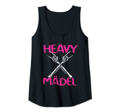 Damen Heavy Mädel Metal Tank Top von Metal Damen Designs
