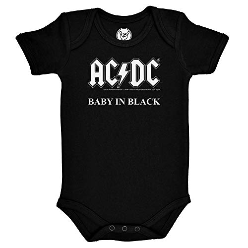 AC/DC (Baby in Black) - Baby Body Größe 80/86 von Metal-Kids