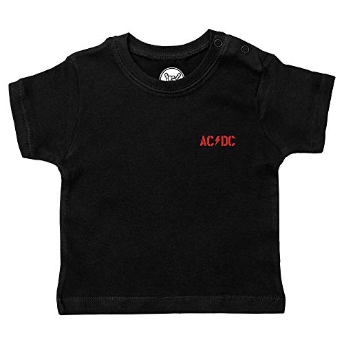 Metal Kids AC/DC (PWR UP) - Baby T-Shirt, schwarz, Größe 80/86 (12-24 Monate), offizielles Band-Merch von Metal Kids
