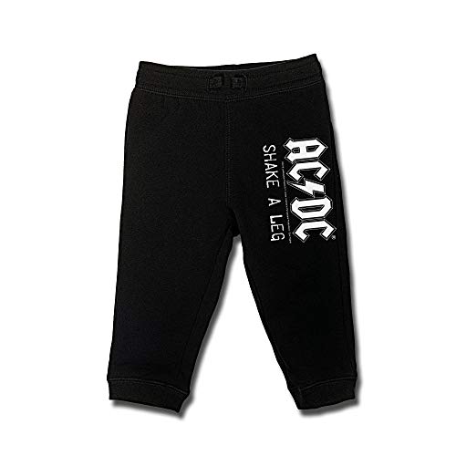 Metal Kids AC/DC (Shake A Leg) - Baby Jogginghose, schwarz, Größe 80/86 (12-24 Monate), offizielles Band-Merch von Metal Kids