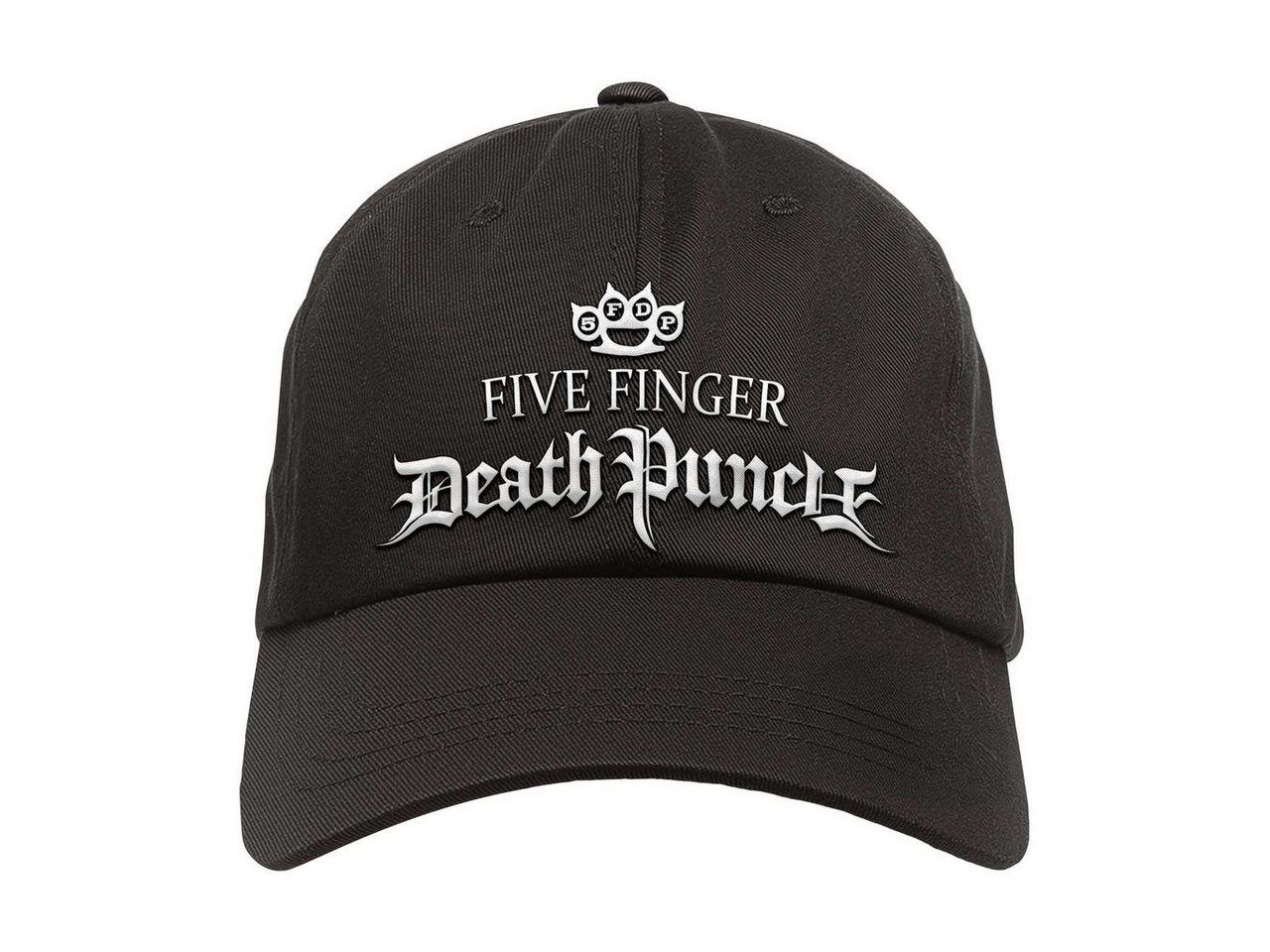 Metal Kids Baseball Cap mit Five Finger Death Punch (Logo) Stick für Kinder (1-15 J) Druckknopf zum einfachen lösen und einstellen von Metal Kids
