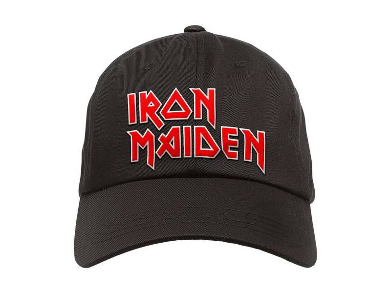 Metal Kids Baseball Cap mit Iron Maiden (Logo) Stick für Kinder (1-15 J) Druckknopf zum einfachen lösen und einstellen von Metal Kids