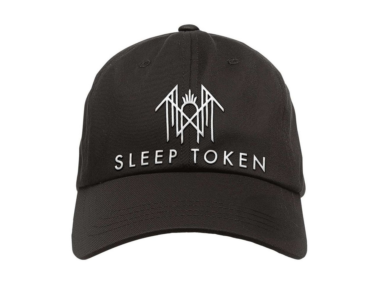 Metal Kids Baseball Cap mit Sleep Token (Logo) Stick für Kinder (1-15 J) Druckknopf zum einfachen lösen und einstellen von Metal Kids