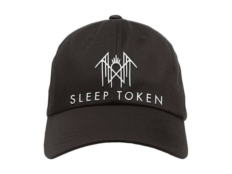 Metal Kids Baseball Cap mit Sleep Token (Logo) Stick für Kinder (1-15 J) Druckknopf zum einfachen lösen und einstellen von Metal Kids