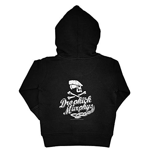 Metal Kids Dropkick Murphys (Scally Skull Ship) - Baby Kapuzenjacke, schwarz, Größe 80/86 (12-24 Monate), offizielles Band-Merch von Metal Kids