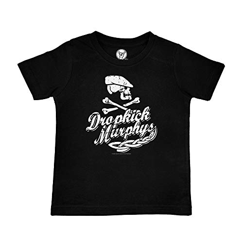 Metal Kids Dropkick Murphys (Scally Skull Ship) - Kinder T-Shirt, schwarz, Größe 140 (10-11 Jahre), offizielles Band-Merch von Metal Kids