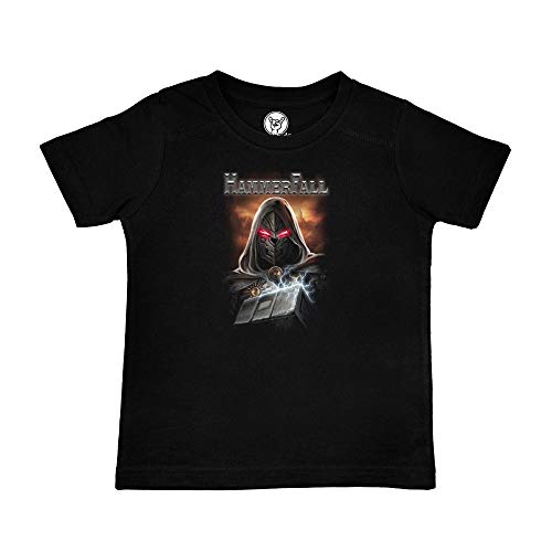 Metal Kids HammerFall (Protector) - Kinder T-Shirt, schwarz, Größe 140 (10-11 Jahre), offizielles Band-Merch von Metal Kids