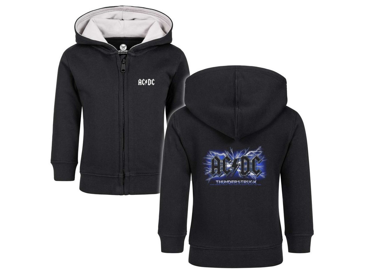 Metal Kids Kapuzensweatjacke mit AC/DC (Thunderstruck) Aufdruck für Babys (0–24 M) von Metal Kids
