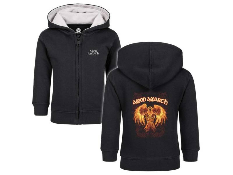 Metal Kids Kapuzensweatjacke mit Amon Amarth (Burning Eagle) Aufdruck für Babys (0–24 M) von Metal Kids