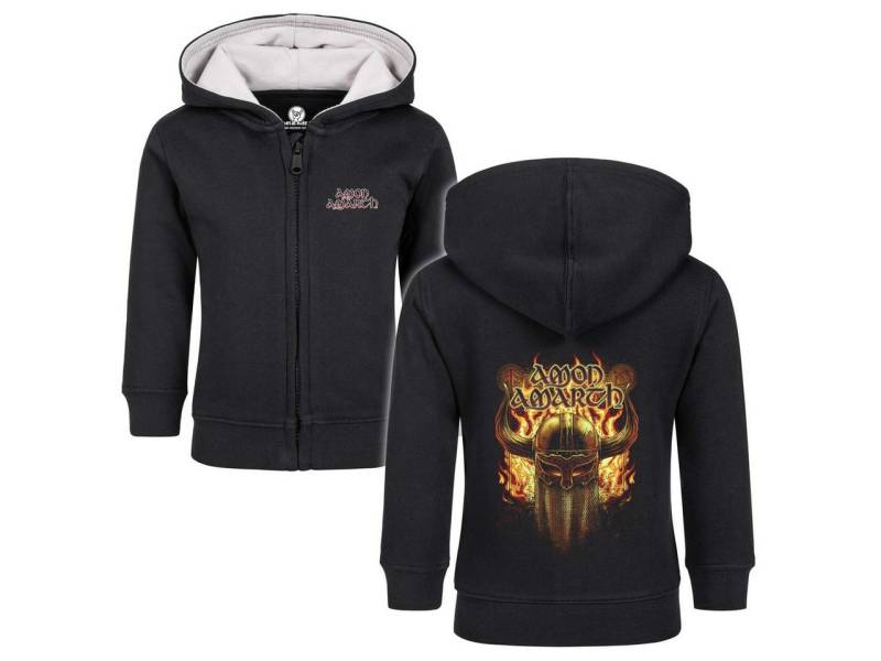 Metal Kids Kapuzensweatjacke mit Amon Amarth (Helmet) Aufdruck für Babys (0–24 M) von Metal Kids