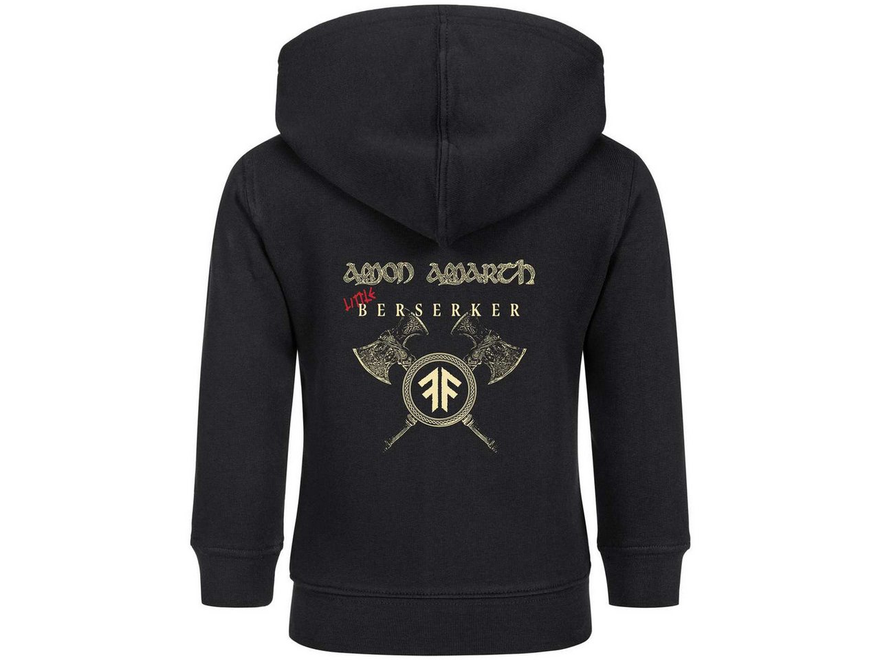 Metal Kids Kapuzensweatjacke mit Amon Amarth (Little Berserker) Aufdruck für Babys (0–24 M) von Metal Kids