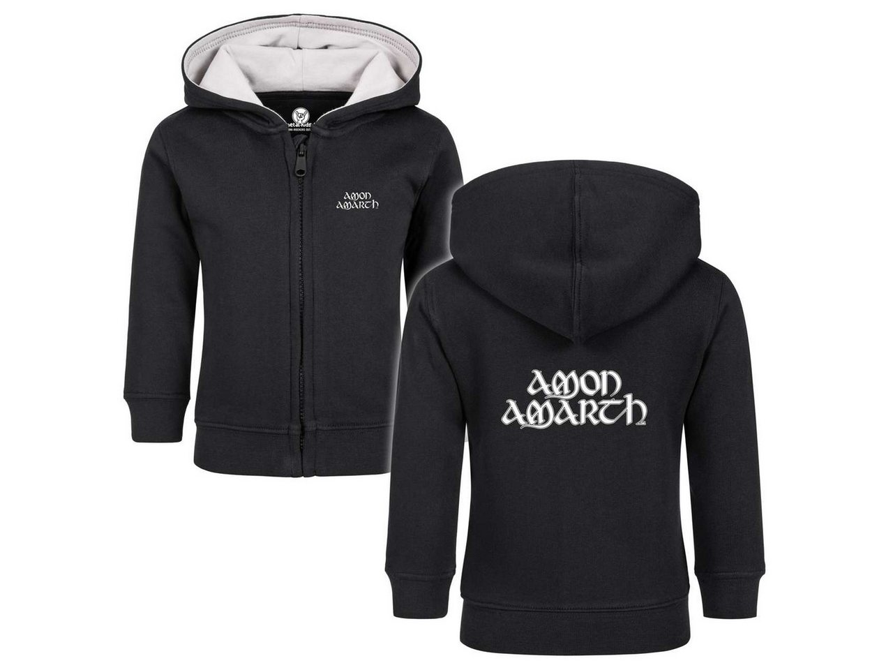 Metal Kids Kapuzensweatjacke mit Amon Amarth (Logo) Aufdruck für Babys (0–24 M) von Metal Kids