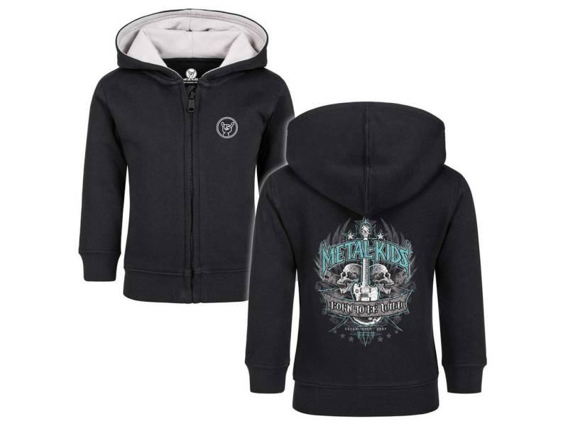 Metal Kids Kapuzensweatjacke mit Born to be wild Aufdruck für Babys (0–24 M) von Metal Kids