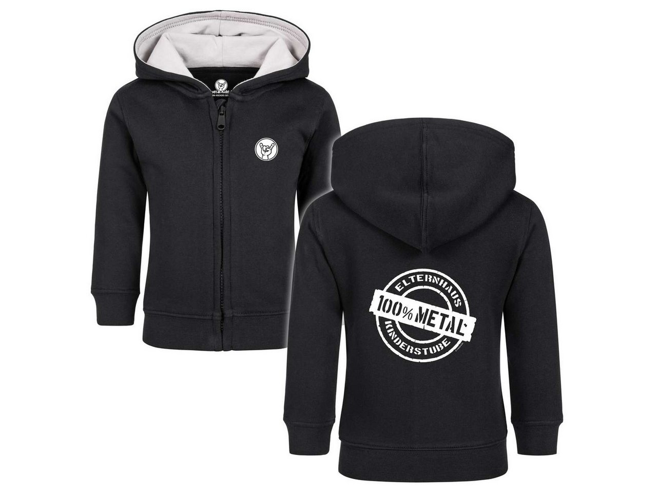 Metal Kids Kapuzensweatjacke mit Elternhaus: Metal Aufdruck für Babys (0–24 M) von Metal Kids