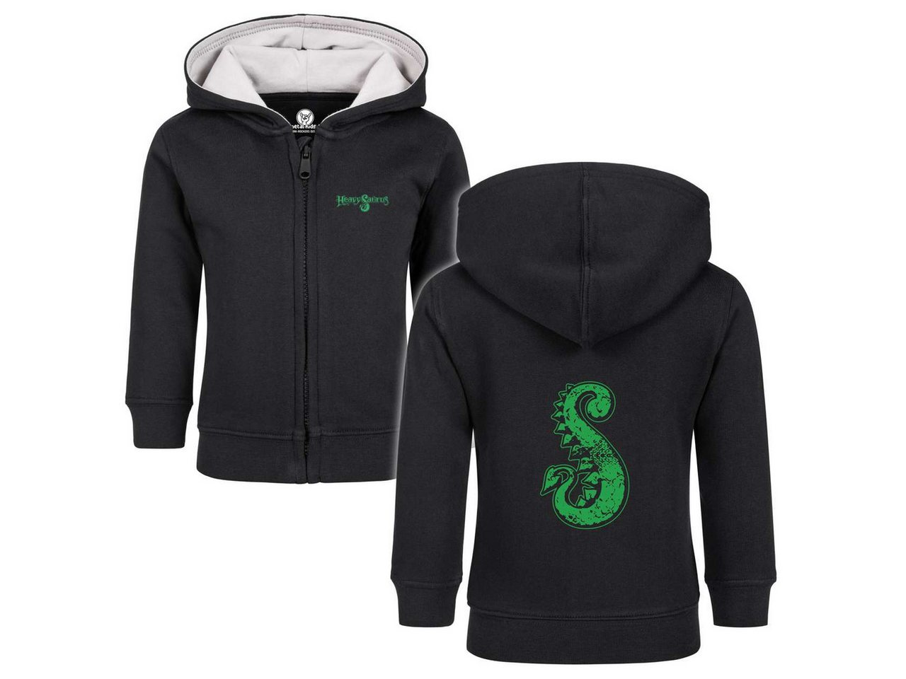 Metal Kids Kapuzensweatjacke mit Heavysaurus (Logo) Aufdruck für Babys (0–24 M) von Metal Kids