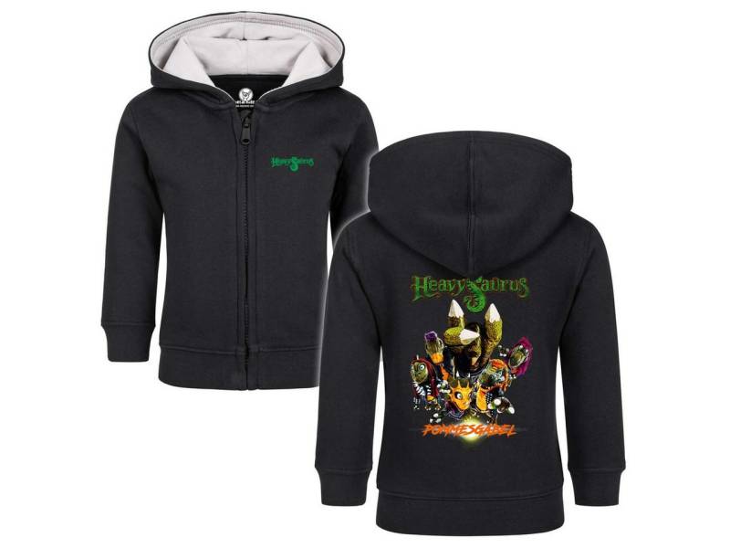 Metal Kids Kapuzensweatjacke mit Heavysaurus (Pommesgabel) Aufdruck für Babys (0–24 M) von Metal Kids