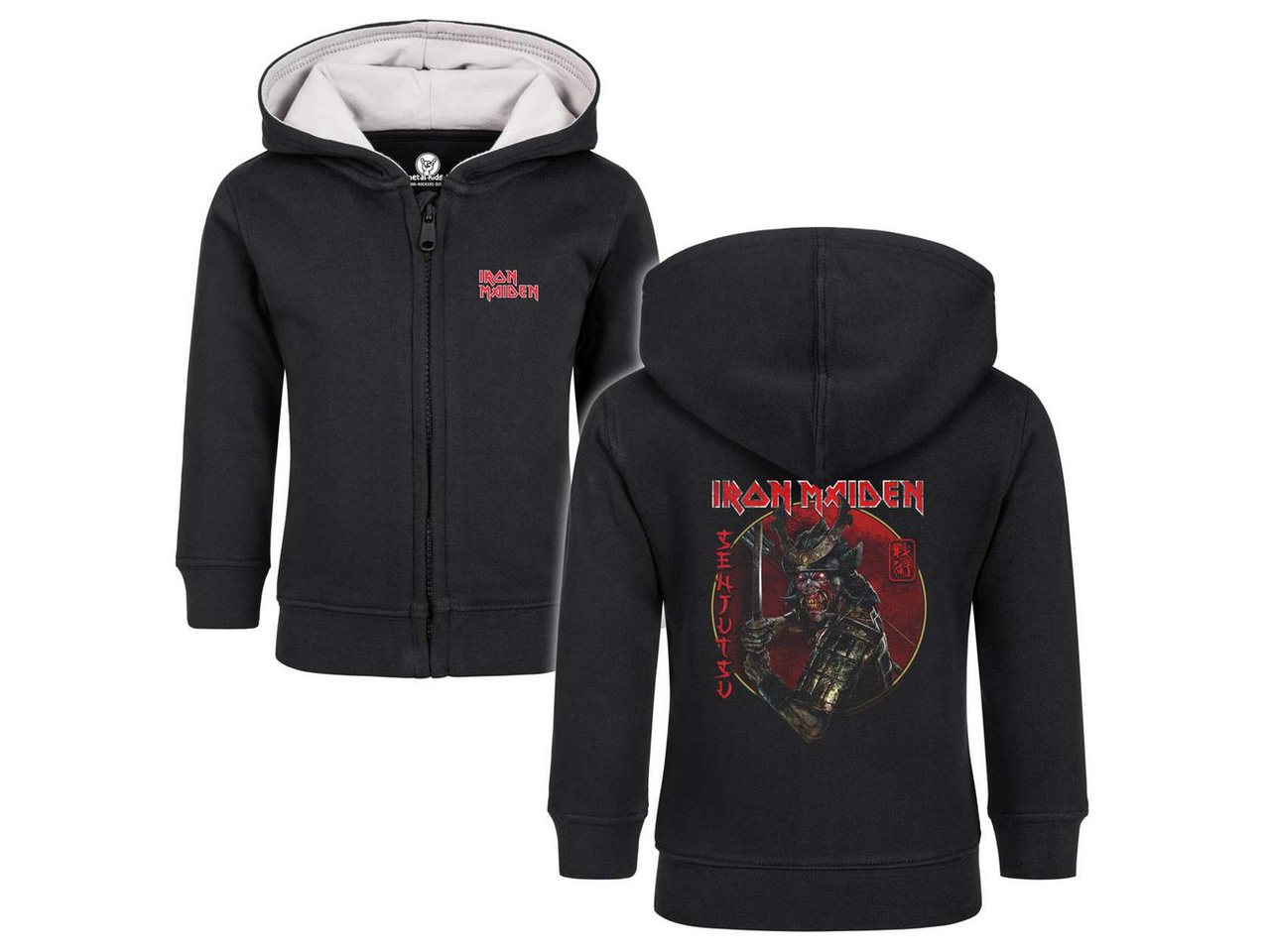 Metal Kids Kapuzensweatjacke mit Iron Maiden (Senjutsu) Aufdruck für Babys (0–24 M) von Metal Kids