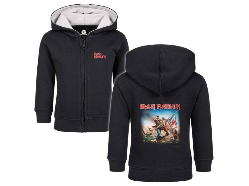 Metal Kids Kapuzensweatjacke mit Iron Maiden (Trooper) Aufdruck für Babys (0–24 M) von Metal Kids