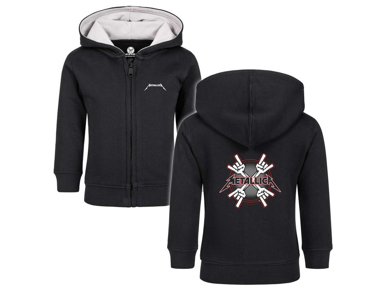 Metal Kids Kapuzensweatjacke mit Metallica (Crosshorns) Aufdruck für Babys (0–24 M) von Metal Kids