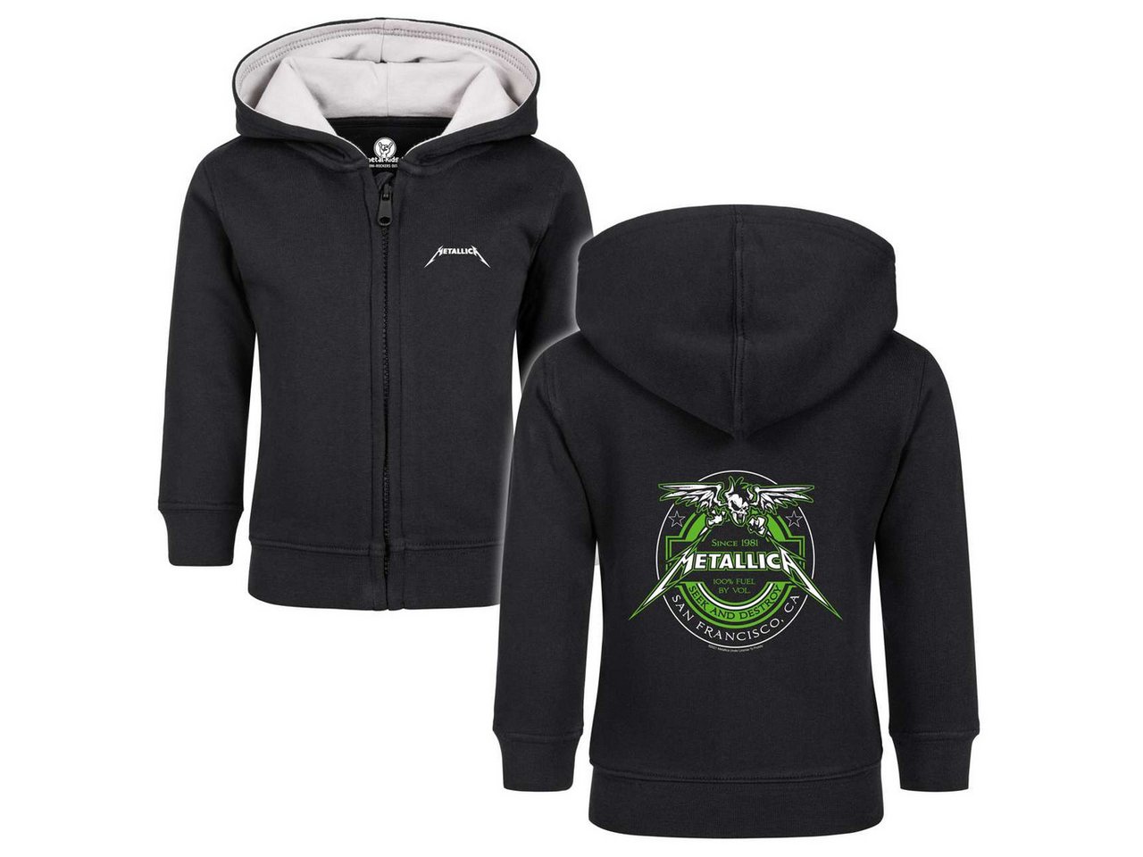 Metal Kids Kapuzensweatjacke mit Metallica (Fuel) Aufdruck für Babys (0–24 M) von Metal Kids
