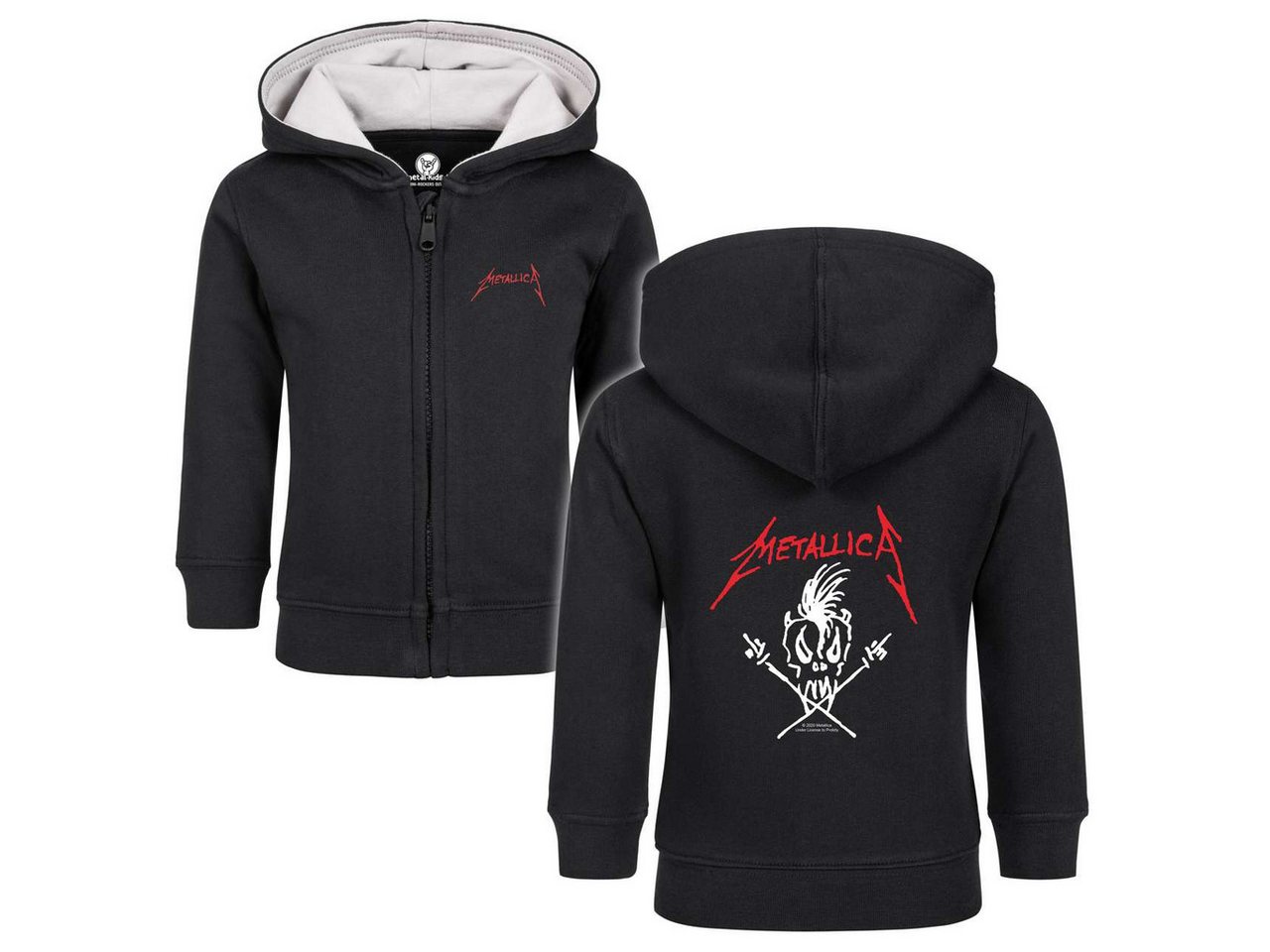 Metal Kids Kapuzensweatjacke mit Metallica (Scary Guy) Aufdruck für Babys (0–24 M) von Metal Kids