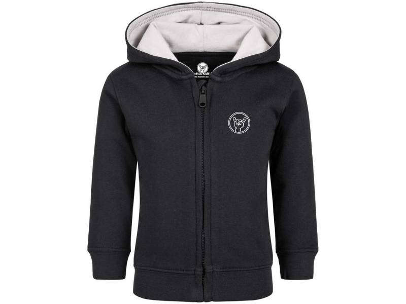 Metal Kids Kapuzensweatjacke mit Never too young to rock Aufdruck für Babys (0–24 M) von Metal Kids