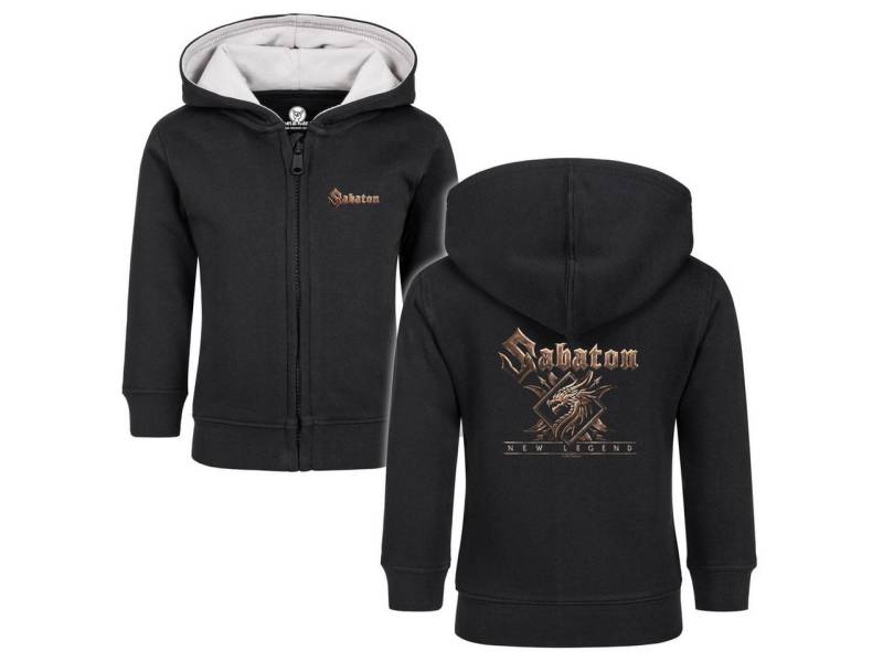 Metal Kids Kapuzensweatjacke mit Sabaton (New Legend) Aufdruck für Babys (0–24 M) von Metal Kids