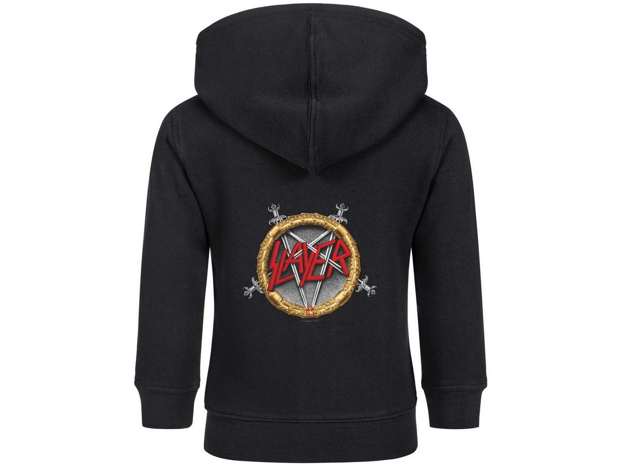Metal Kids Kapuzensweatjacke mit Slayer (Pentagram) Aufdruck für Babys (0–24 M) von Metal Kids
