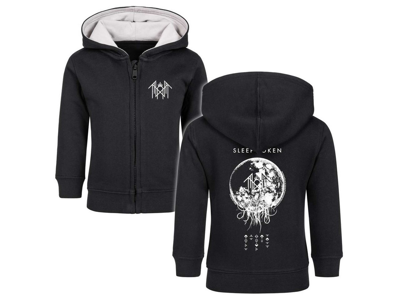 Metal Kids Kapuzensweatjacke mit Sleep Token (Back to Eden) Aufdruck für Babys (0–24 M) von Metal Kids