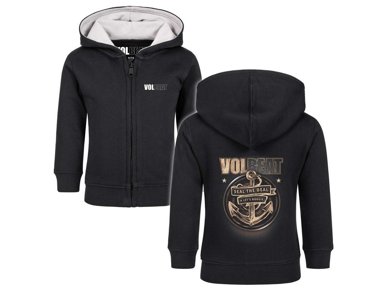Metal Kids Kapuzensweatjacke mit Volbeat (Anchor) Aufdruck für Babys (0–24 M) von Metal Kids