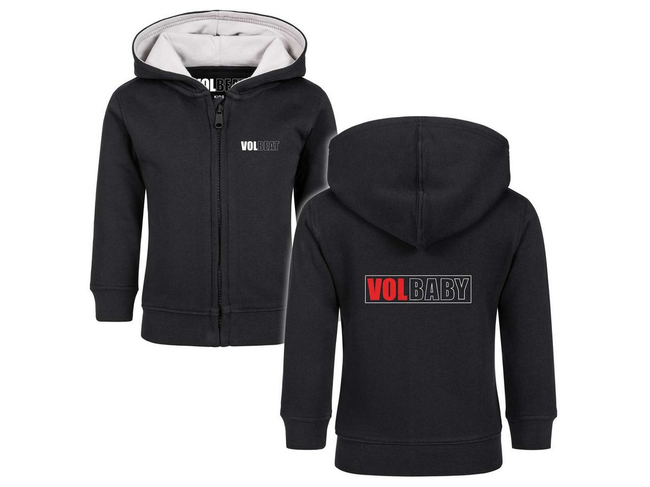 Metal Kids Kapuzensweatjacke mit Volbeat (VolBaby) Aufdruck für Babys (0–24 M) von Metal Kids