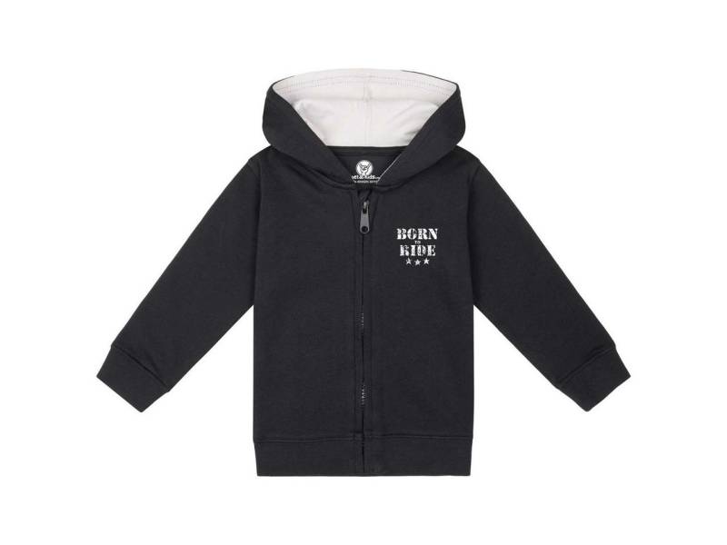 Metal Kids Kapuzensweatjacke mit born to ride Aufdruck für Babys (0–24 M) von Metal Kids