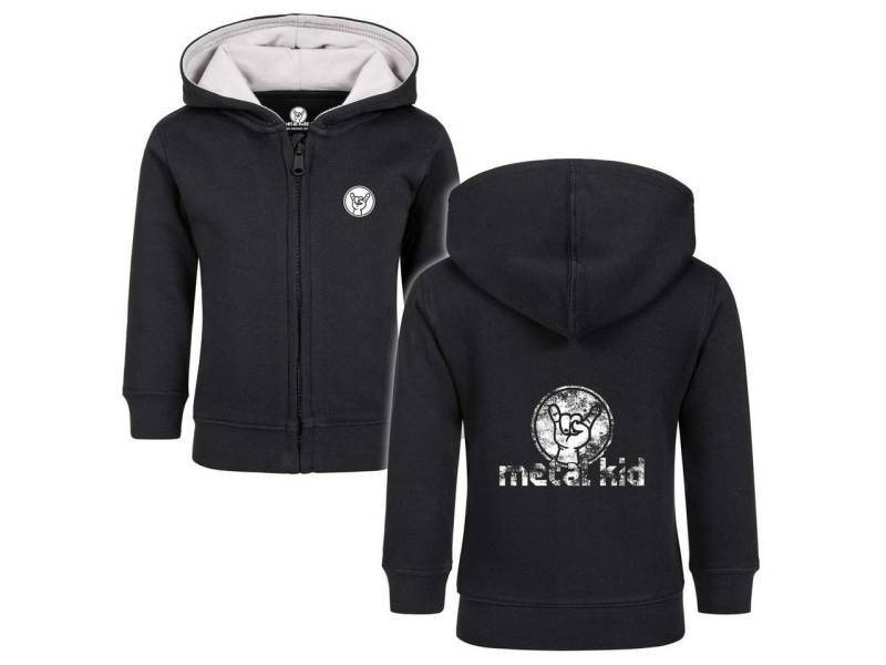 Metal Kids Kapuzensweatjacke mit metal kid (Vintage) Aufdruck für Babys (0–24 M) von Metal Kids