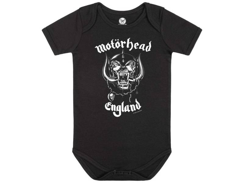 Metal Kids Kurzarmbody mit Motörhead (England) Aufdruck für Kinder von 2–14 Jahren von Metal Kids