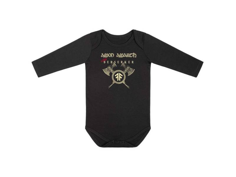 Metal Kids Langarmbody mit Amon Amarth (Little Berserker) Aufdruck für Babys (0–24 M) von Metal Kids
