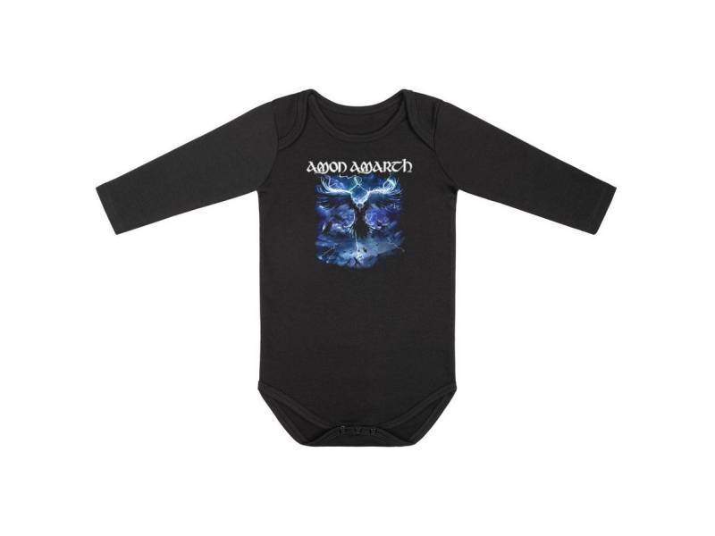 Metal Kids Langarmbody mit Amon Amarth (Raven's Flight) Aufdruck für Babys (0–24 M) von Metal Kids