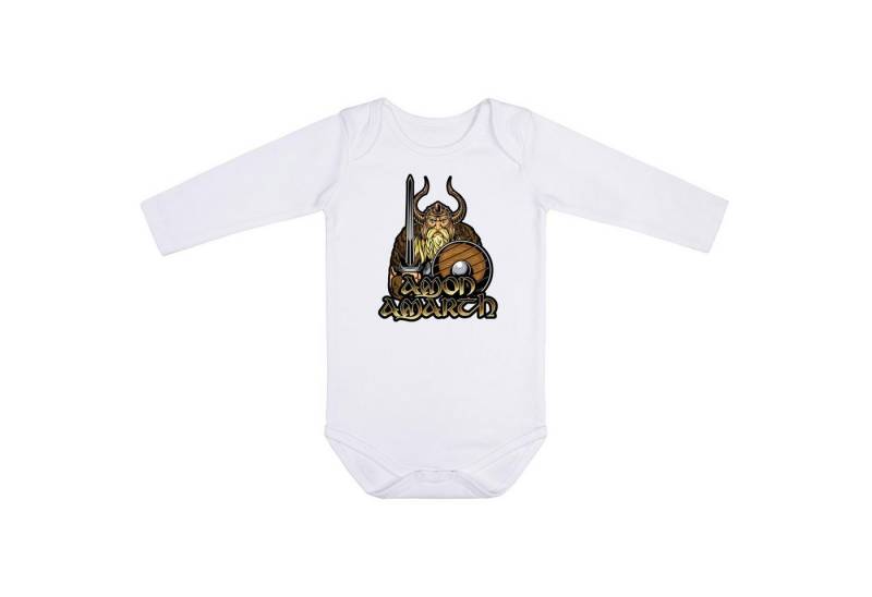 Metal Kids Langarmbody mit Amon Amarth (Viking) Aufdruck für Babys (0–24 M) von Metal Kids