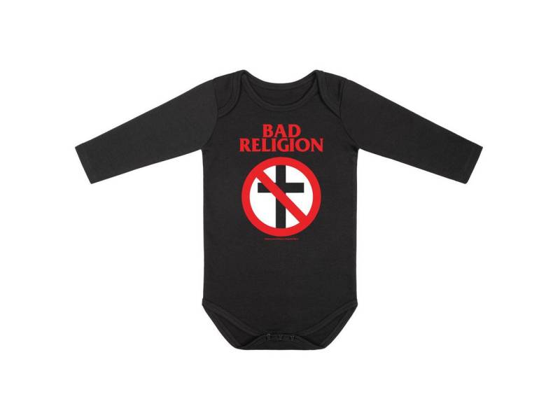 Metal Kids Langarmbody mit Bad Religion (Cross Buster) Aufdruck für Babys (0–24 M) von Metal Kids