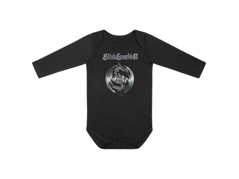 Metal Kids Langarmbody mit Blind Guardian (Silverdragon) Aufdruck für Babys (0–24 M) von Metal Kids