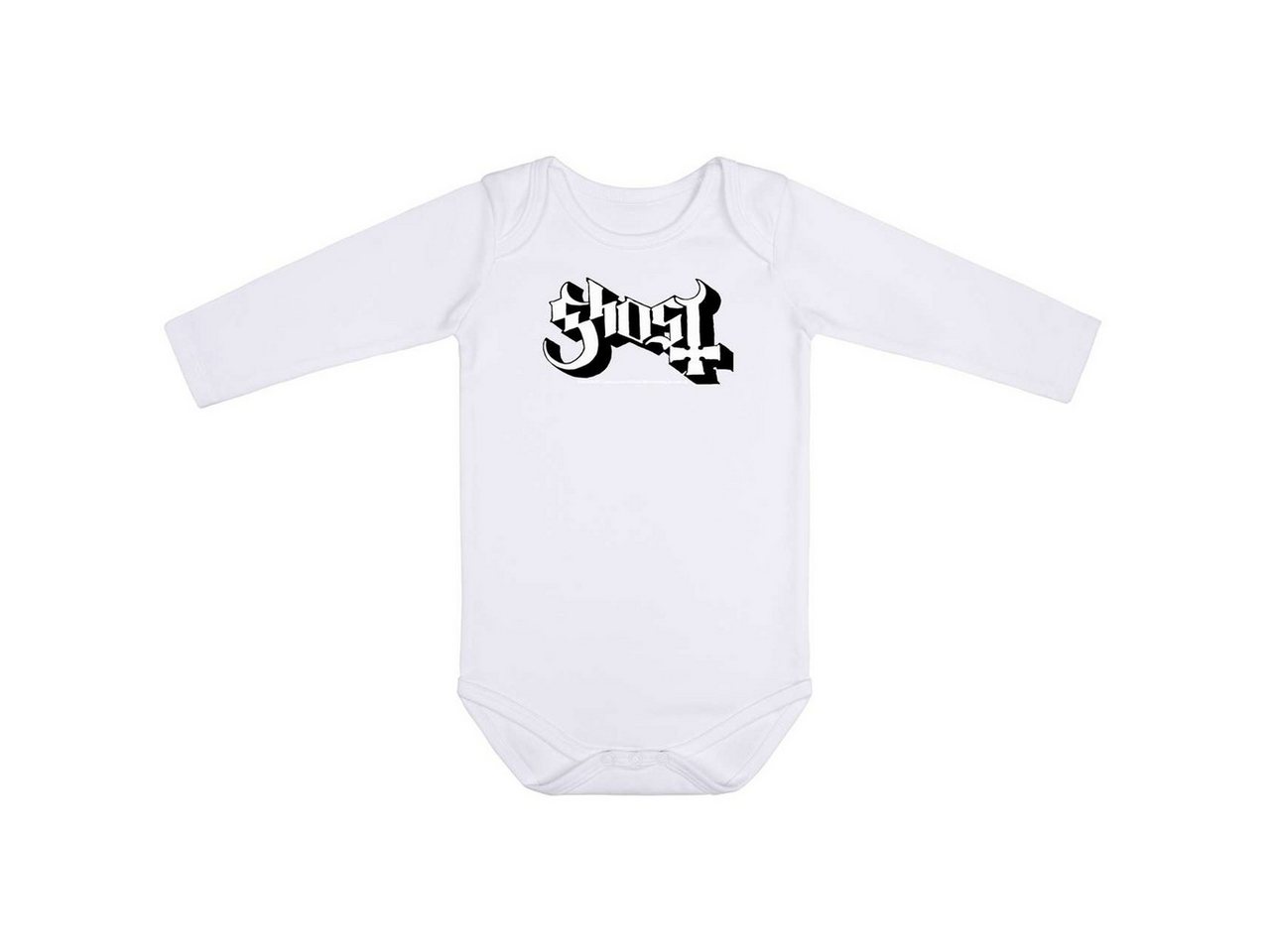 Metal Kids Langarmbody mit Ghost (Logo) Aufdruck für Babys (0–24 M) von Metal Kids