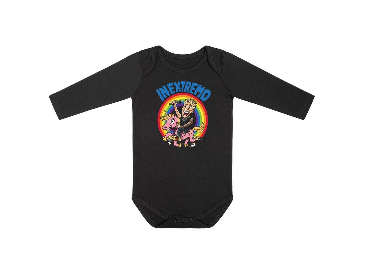 Metal Kids Langarmbody mit In Extremo (Das letzte Einhorn) Aufdruck für Babys (0–24 M) von Metal Kids