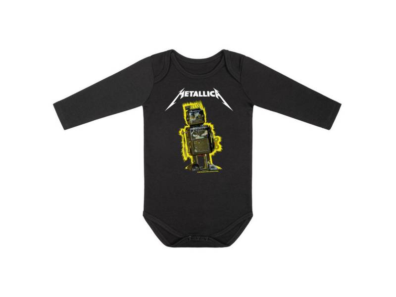 Metal Kids Langarmbody mit Metallica (Robot Blast) Aufdruck für Babys (0–24 M) von Metal Kids