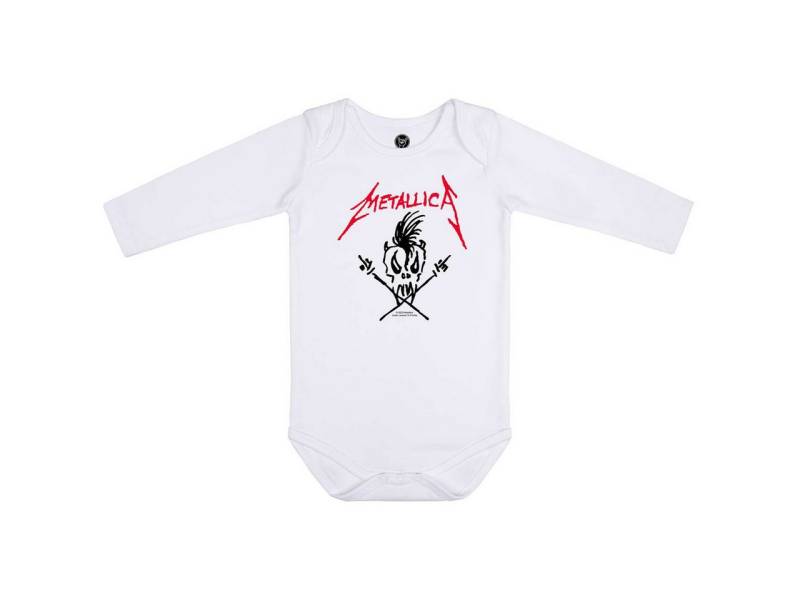 Metal Kids Langarmbody mit Metallica (Scary Guy) Aufdruck für Babys (0–24 M) von Metal Kids