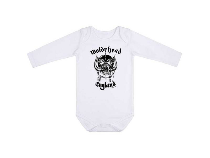 Metal Kids Langarmbody mit Motörhead (England) Aufdruck für Babys (0–24 M) von Metal Kids